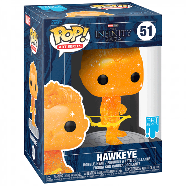 FUNKO POP! - MARVEL - The Infinity Saga Hawkeye Orange #51 Art Series